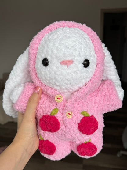 Iepuraș cu salopetă cu glugă