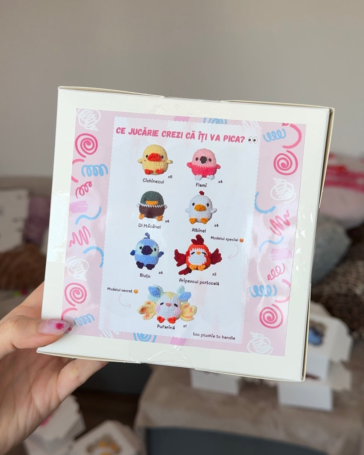 Blind box cu jucării croșetate 🎁